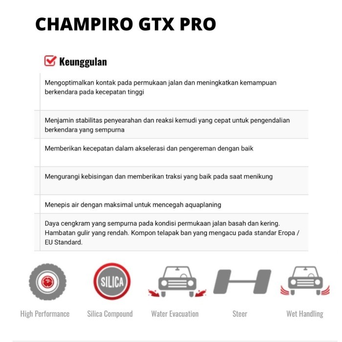 BAN MOBIL GT RADIAL 195/50 R16 AMPIRO GTX