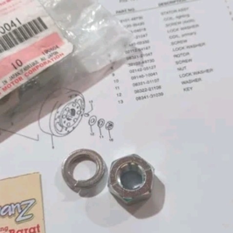 Mur Magnet Suzuki Ts125 Mur Magnet Ts125 Mur Magnet Pengisian Suzuki Ts125 Mur Magnet Pengapian Suzu