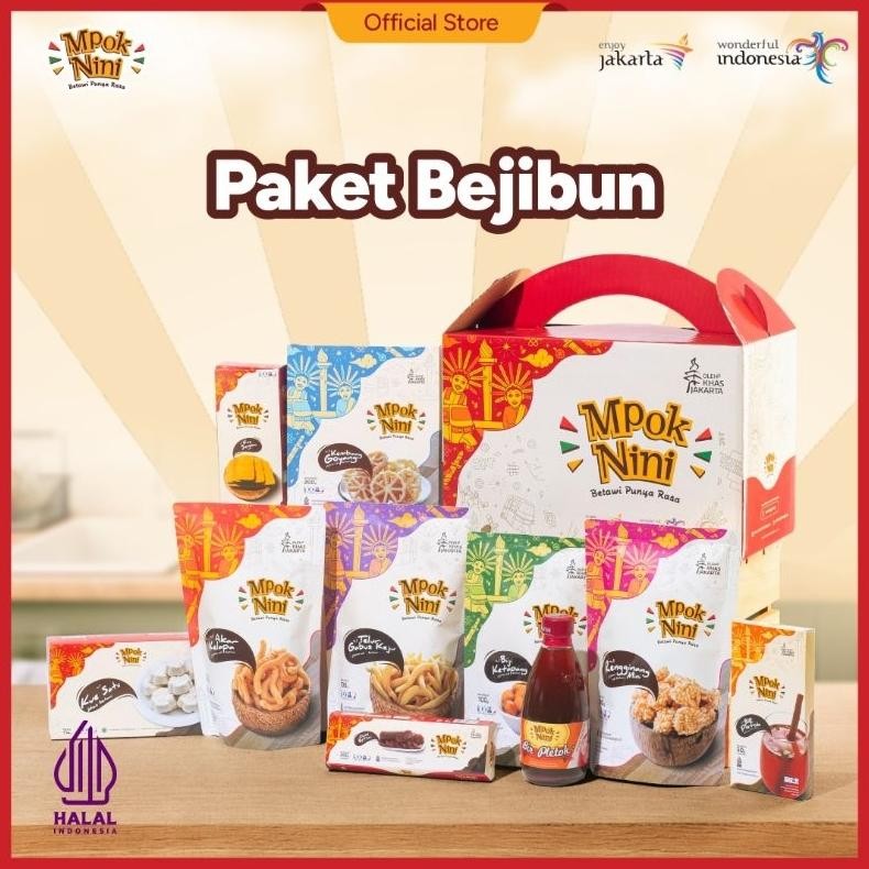 

zoe paket bejibun oleh-oleh khas jakarta preum | box preum full color | mpok nini | oleh-oleh jakarta