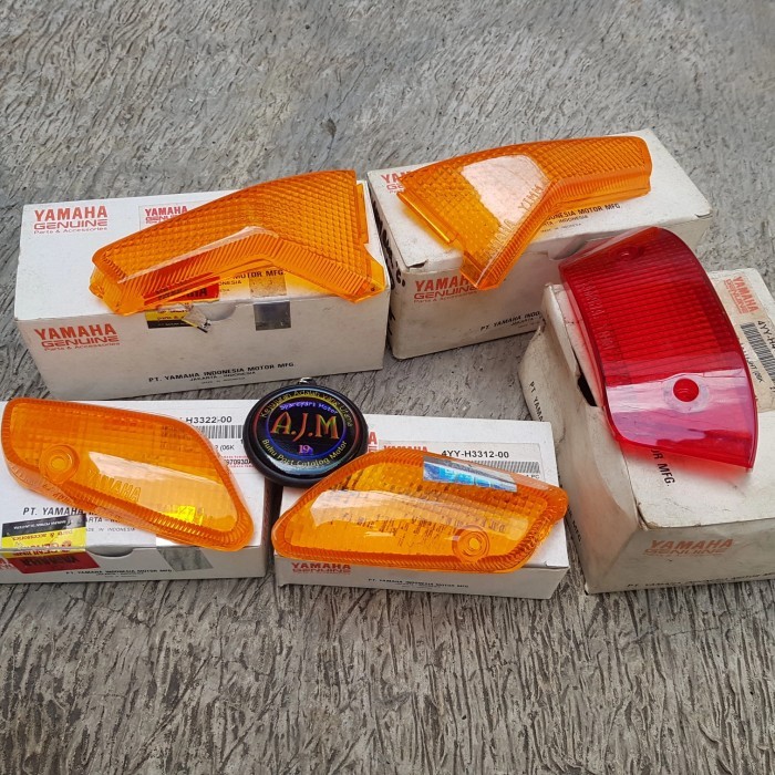 Mika Kaca Lampu Stoplamp Sen Sein Depan Belakang Yamaha Sigma Original Termurah Langka