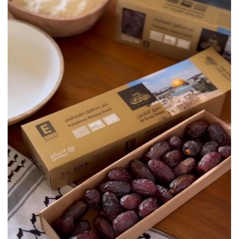 

tin- kurma medjoul elite preum large jumbo al quds 100% asli palestina dari laco