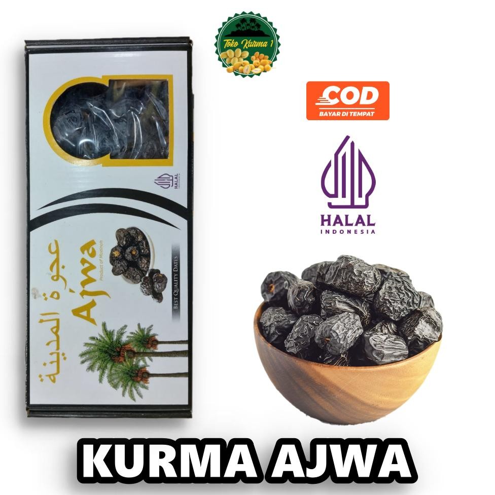 

tin- kurma ajwa /kurma nabi jumbo gr (kemasan dus )