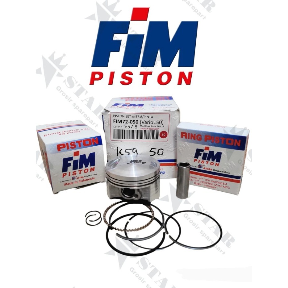 Terbaru.. Piston Kit Vario 150 Led K59 Pcx Adv Fim 72