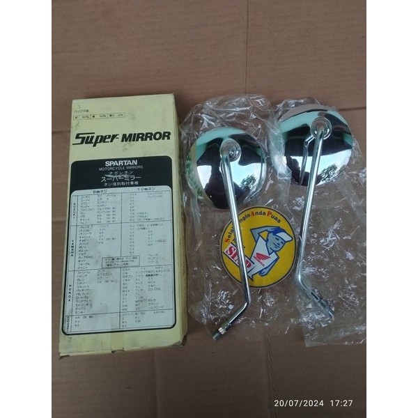 Spion Mirror Honda Cb125 Cb175 Cb200 Cb 125 Cb 175 Cb 200 Twin Drat 14 Original Ori Spartan Super Mi