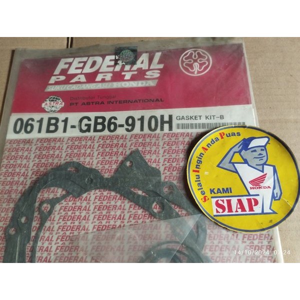 Gasket Kib B Perpak Paking Set Blok Block Mesin Crankcase Krengkes Honda Astrea800 Astrea Prima Gran