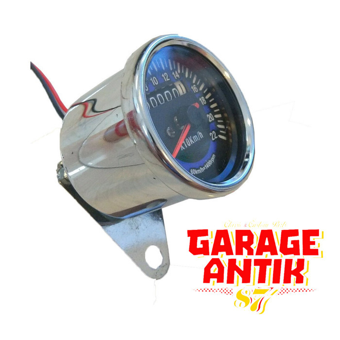 Speedometer Amper Bulat Crome - Kilometer - Rpm Manual - Rpm Digital Termurah Langka