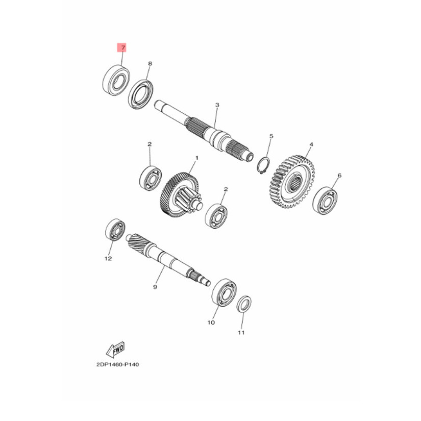Bearing Roda Belakang Gardan 6205 Rs Nmax Aerox 155 Lexi 93306-255Ya Termurah Langka