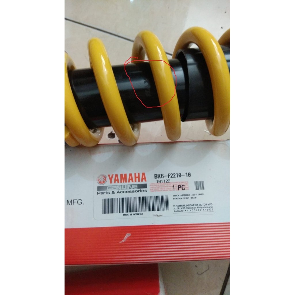 Mono Sok Shok Shock Belakang Warna Kuning R15 Vva V3 Ori Bk6-F2210 Termurah Langka