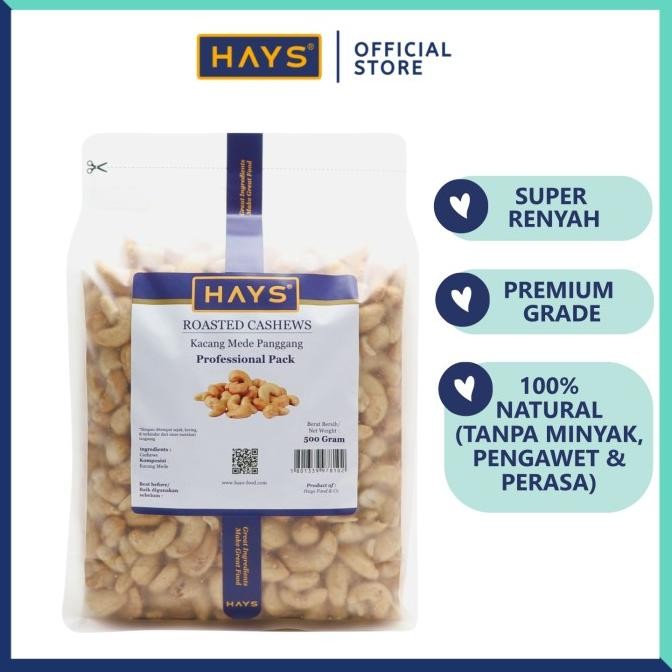 

READY STOCK KACANG MEDE PANGGANG 500 GRAM /KACANG METE/MENTE PANGGANG 500 G - HAYS !!!!!