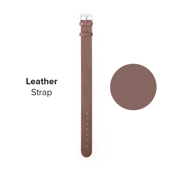 Woodka Classic Leather Strap Jam Tangan Kayu Unik Unisex