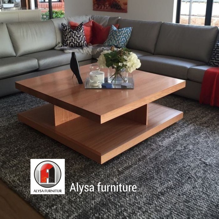 Meja Kopi Jati, Meja Tamu Jati Minimalis, Meja Tamu Minimalis 05