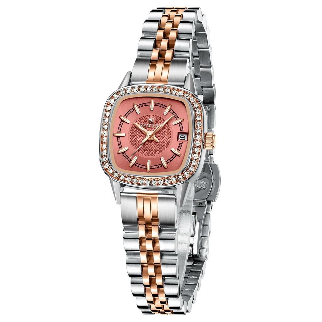 Reward Watch Calendar Waterproof Quartz Alloy Diamond-Studded Women's Watch