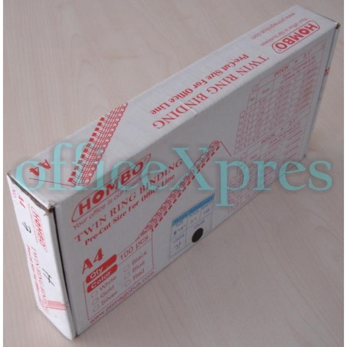 

Promo Hombo Spiral Kawat/Twin Ring A4 1/2" 34 Loops COD