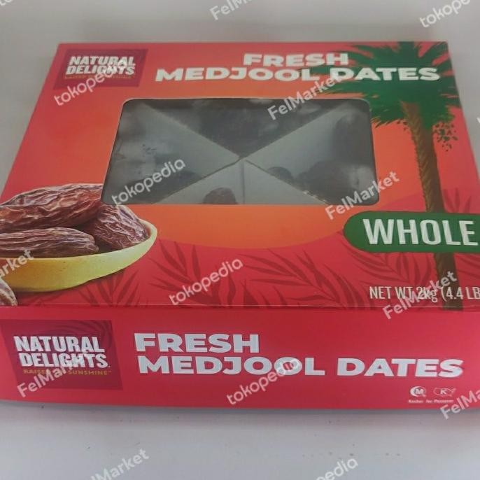 

Kurma Fresh Medjool Dates Natural Delights Whole Large Usa | 2 Kg Storeemelati