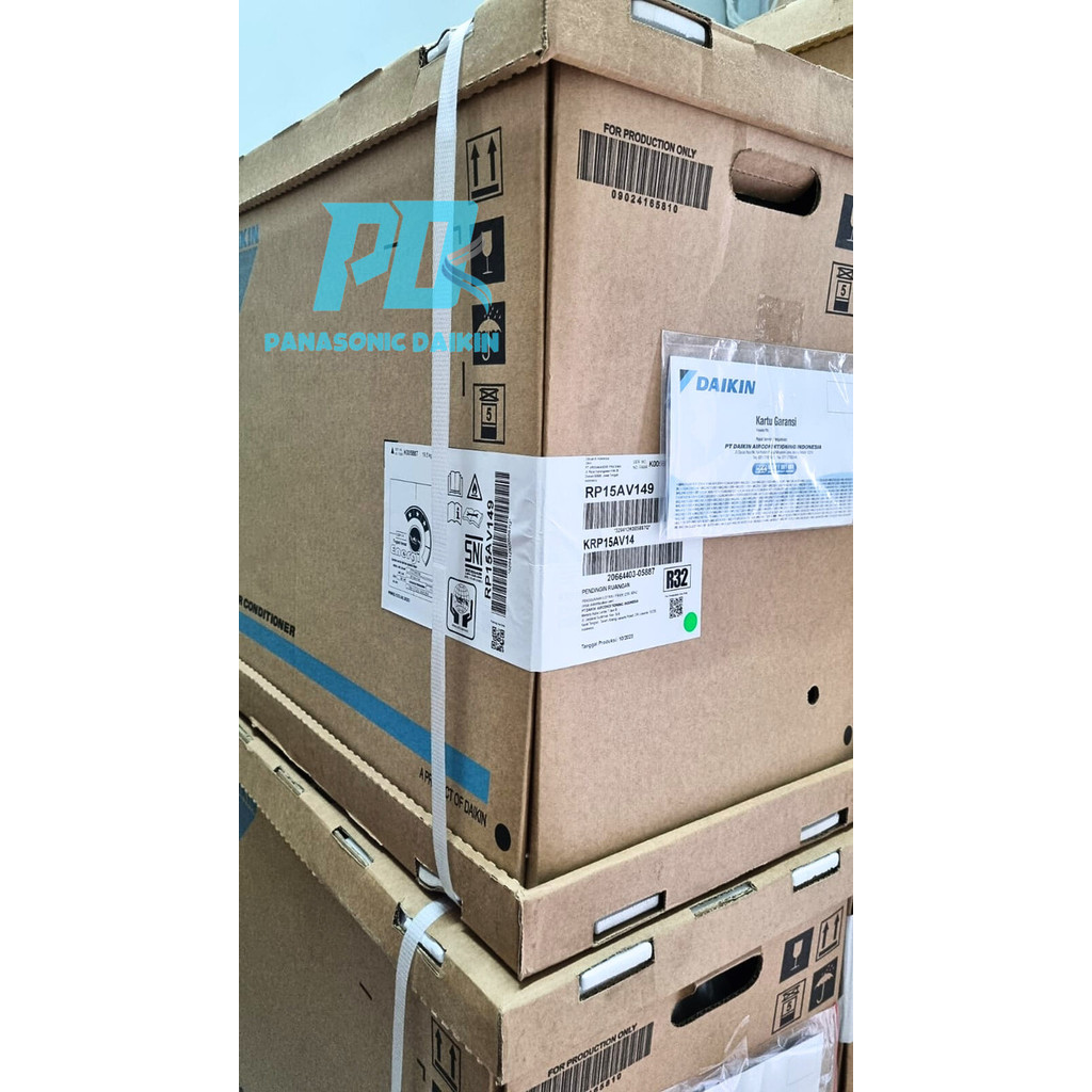 OUTDOOR SAJA AC DAIKIN 1/2 PK R32 RP15AV14 BARU SEGEL FREON FULL