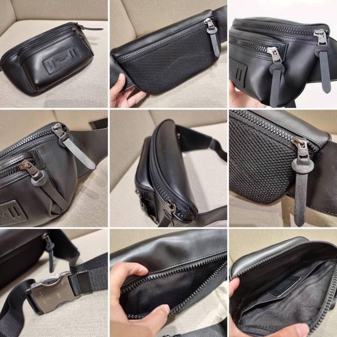 [Original] Coach Men Waist Bag Imblack / Waistbag Coach Pria Original Babaproject72