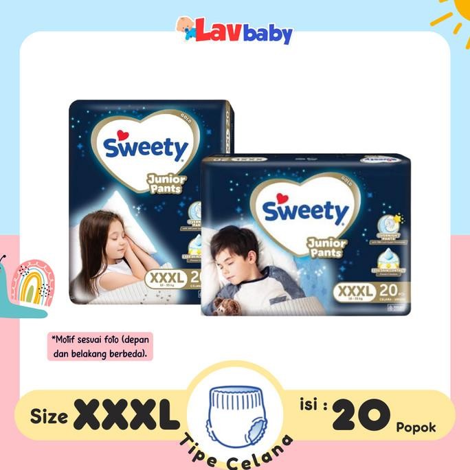 || PROMO POPOK BAYI / PAMPERS ~`~ Sweety Junior Night Pants XXXL Pants 20 XXXL20 Diapers Popok Bayi 
