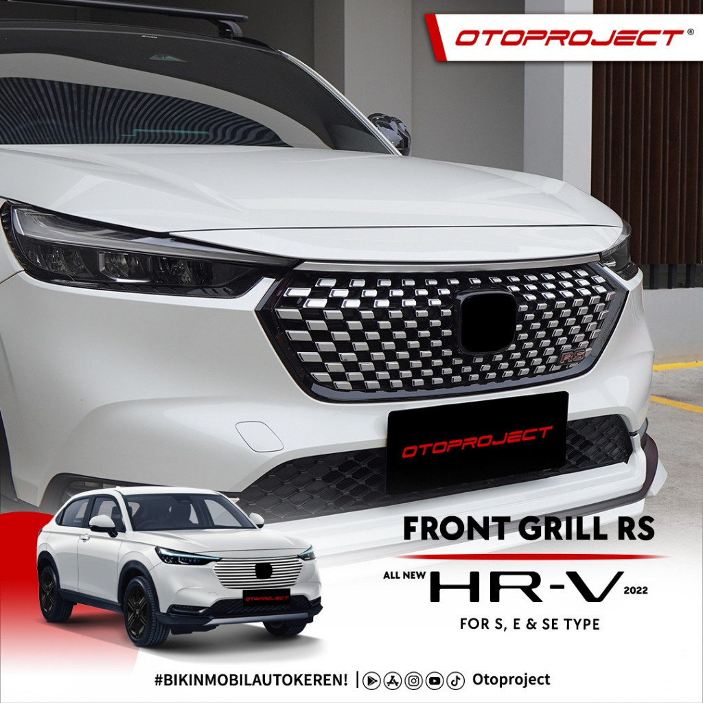 Otoproject - Front Grill A.N Hrv 2022 Rs Design Blue | Grill Depan Hrv 2022