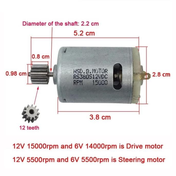Ori - Dinamo Type 380 (kecil) Mobil Motor Mainan Aki Termurah