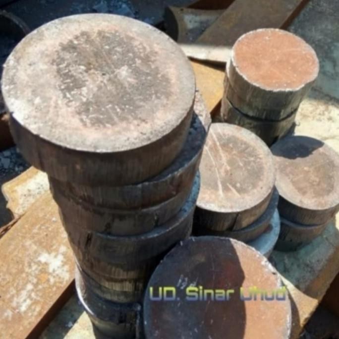 ready plat bulat besi plat bundar besi tebal 20mm diameter 13cm