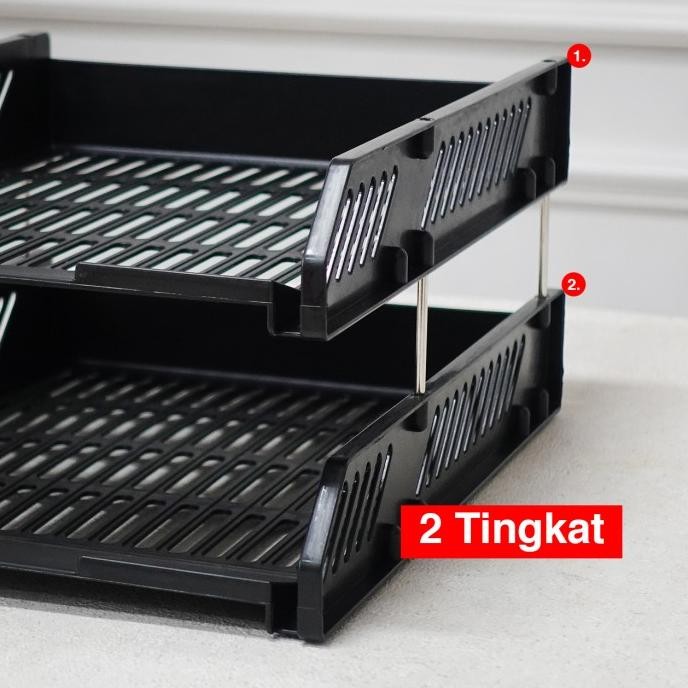 

Kenmaster Document Tray 2 Susun KM-939 / Rak File 2 Susun / Rak Kertas Dokumen / Rak Dokumen / Tray Dokumen CDS