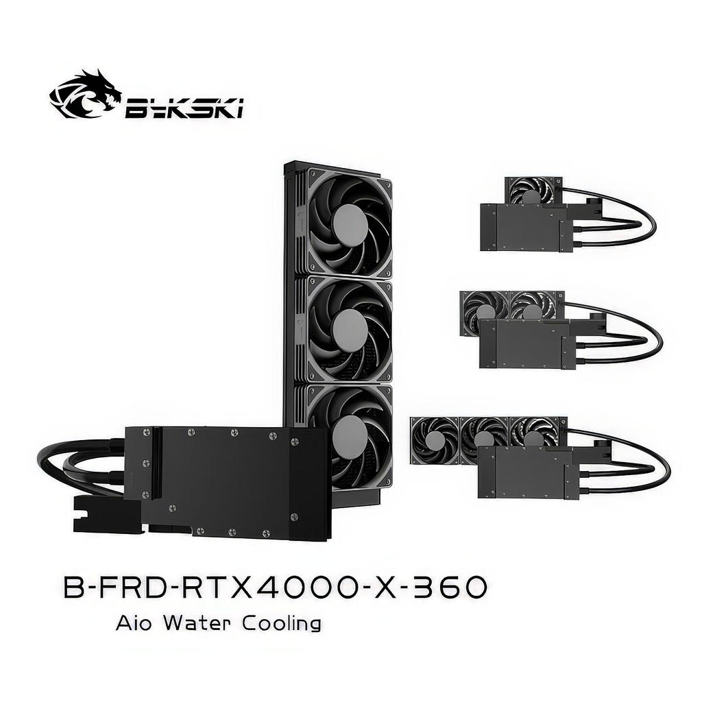 TZT Integrated GPU Water Cooling Kit for NIVDIA RTX A4000 B-FRD-RTX4000-X