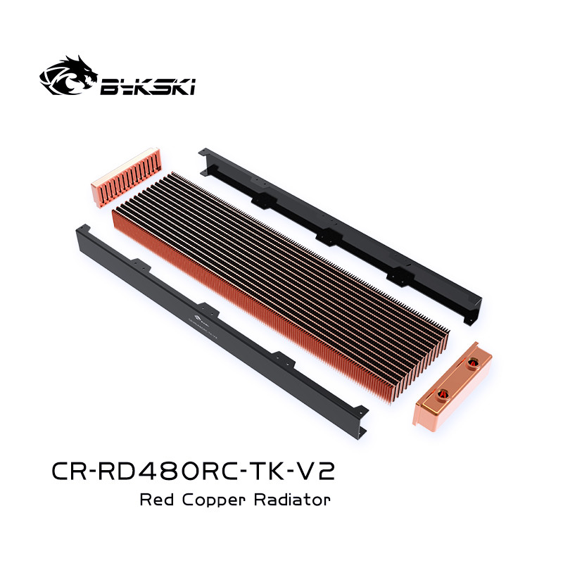 TZT Water Cooler 480mm Radiator for PC Cooling 40mm Thickness for 120mm Fan CR-RD480RC-TK-V2