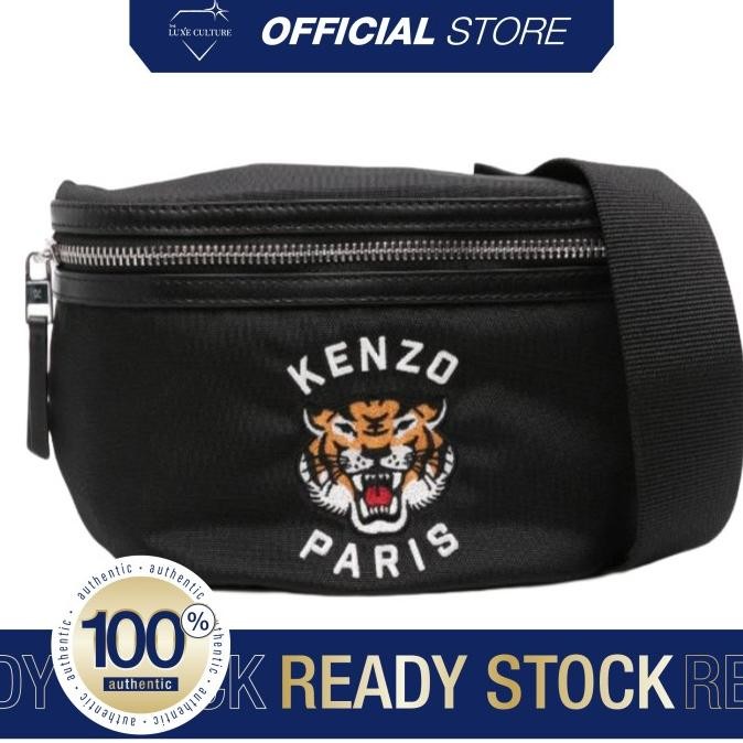 Kenzo Varsity Tiger Embro Black Waistbag Storebonbon_