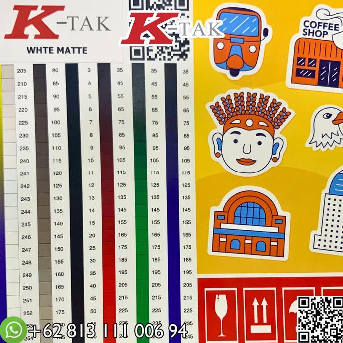 

Promo Ktak Sticker Vinyl PP Film K-Tak Hybrid Laser Toner Indigo A3+ INSTANT COD
