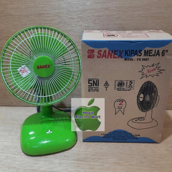 kipas angin sanex 6in kipas meja kipas sanex kipas kecil