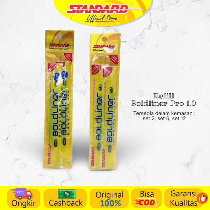 

STANDARD REFILL BOLDLINER 1.0 ISI 12 PCS