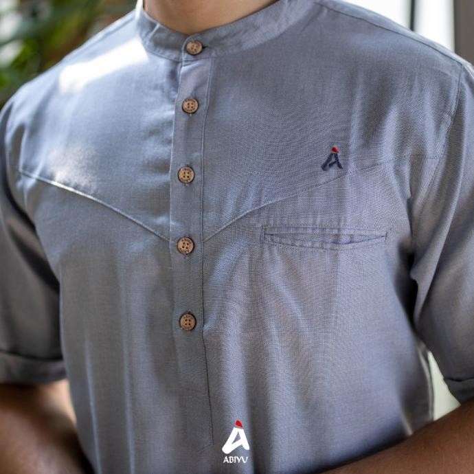 Abiyu Kurta Muslim Baju Koko Kurta Muslim Pria Dewasa Oxford 06 Store_Imnami