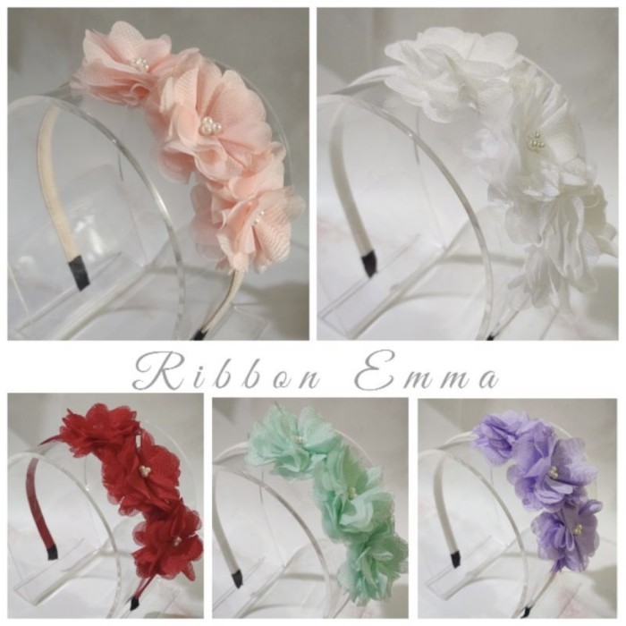BANDO BUNGA PUTIH BANDO ANAK BANDO KOREA BANDO PENGANTIN