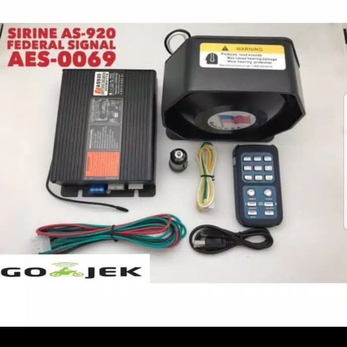 toa sirine slim patwal polisi model werless 200watt