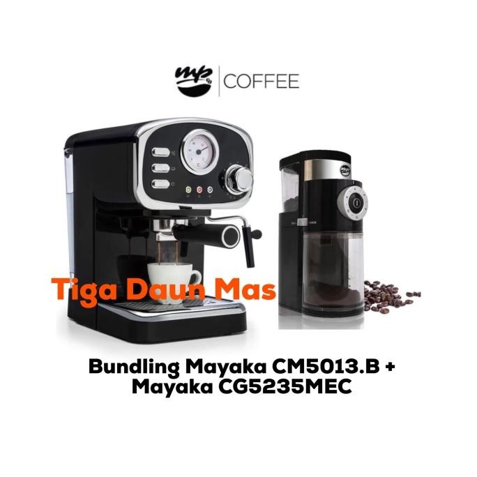 Bundling Mesin Kopi Mayaka Cm5013. B + Grinder Kopi Mayaka Cg5235Mec Gentaarijaya
