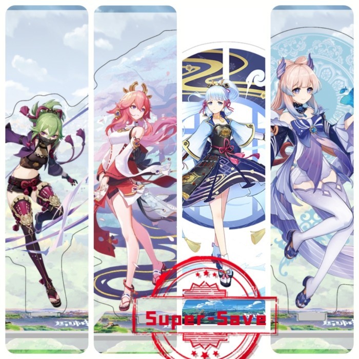 TERBARU Yaemiko Ayaka Kokomi Standee acrylic figure GENSHIN IMPACT