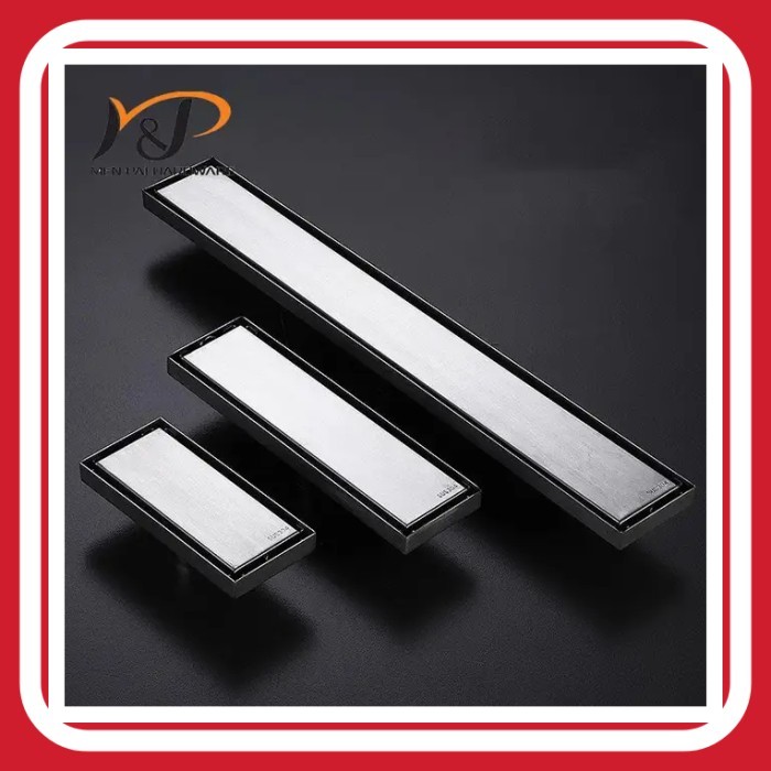TERLARIS Floor Drain Stainless Sus 304 Persegi Panjang/Anti Bau/Anti Serangga