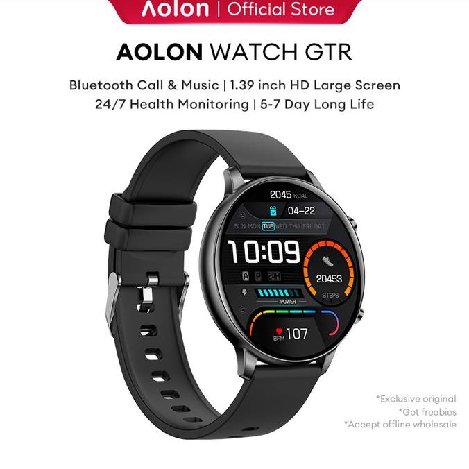 

Aolon GTR Smartwatch 1.39Inch HD Touch Screen | Kalkulator|Wallpaper Kustom /Bluetooth watch/Calorie sports watch/ Jam Tangan Pria Wanita