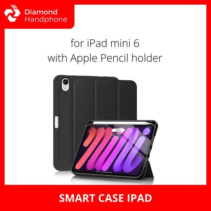 

Terlaris Smart Case Ipad Mini 6 With Apple Pencil Holder Ready Stok