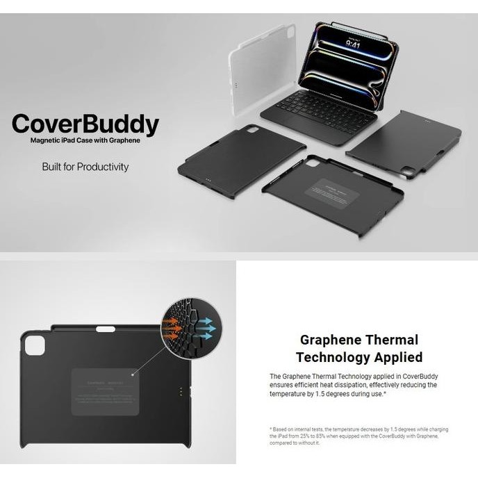 

Terlaris Mageasy Case Ipad Pro M4 11 Inch 2024 Coverbuddy Magnetic Ipad Case With Graphene Compatible Magic Keyboard Premium Leather With Apple Pencil Holder Casing Cover Ready Stok