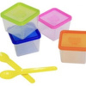 LUCKY BABY BOX-IT FOOD CONTAINERS & SPOON