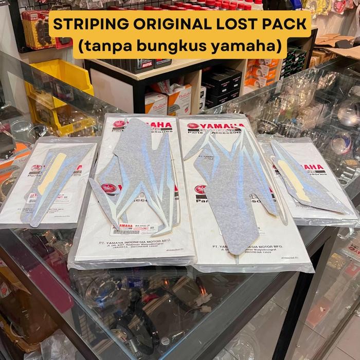 GRAPHIC LIST BODY STRIPING POLET RX KING 2005 BIRU SET ORIGINAL