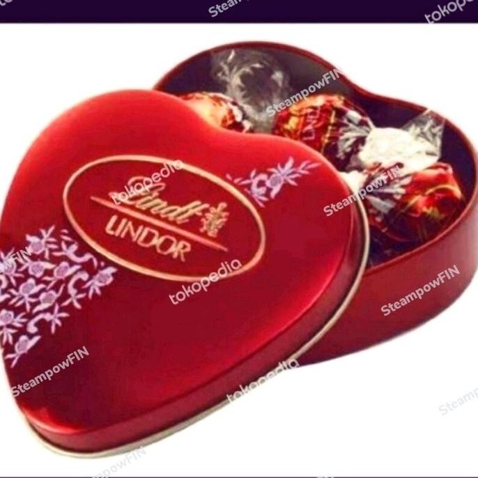 

BIG SALE LINDT LINDOR HEART CHOCOLATE TIN COKLAT COKELAT VALENTINE !!!!!