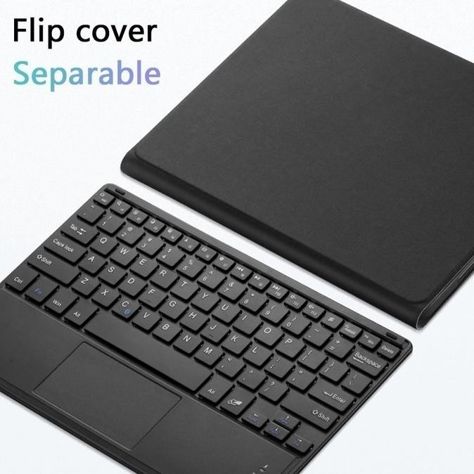 

Terlaris Ipad 10 10.9 2022 Flip Case Bluetooth Keyboard Trackpad Pencil Holder Ready Stok
