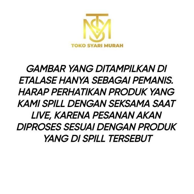 [Kode A] Gamis & Syari Tsm Original Muslim Wanita Dewasa Elegan By Nazla Syari Original