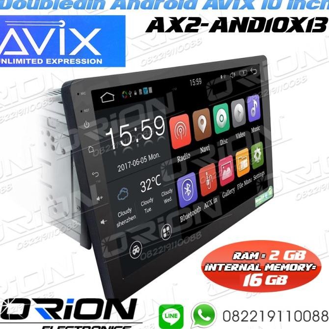 Promo Doubledin Android AVIX 10 inch COD