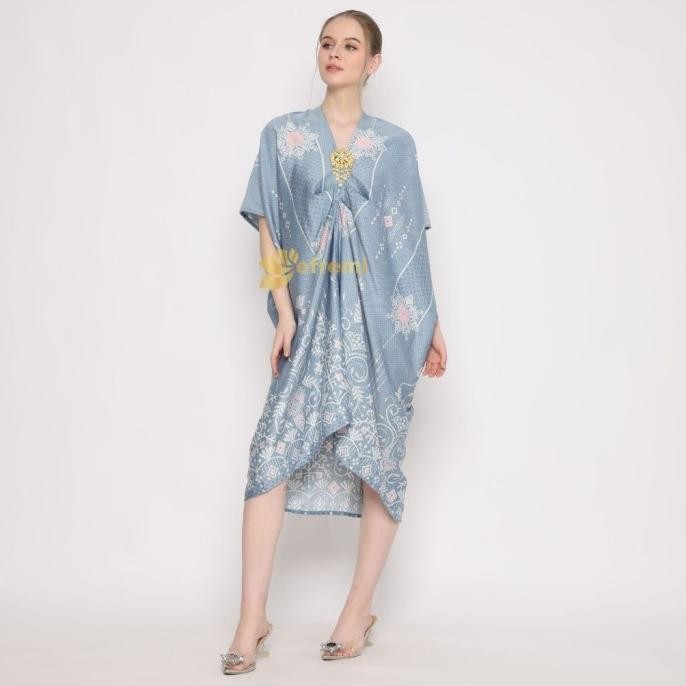 TD141 KAFTAN BATIK SATIN KAFTAN BATIK SATIN KAFTAN LEBARAN BROSS KAFTAN GAMIS LEBARAN 2025 MAXI MIDI