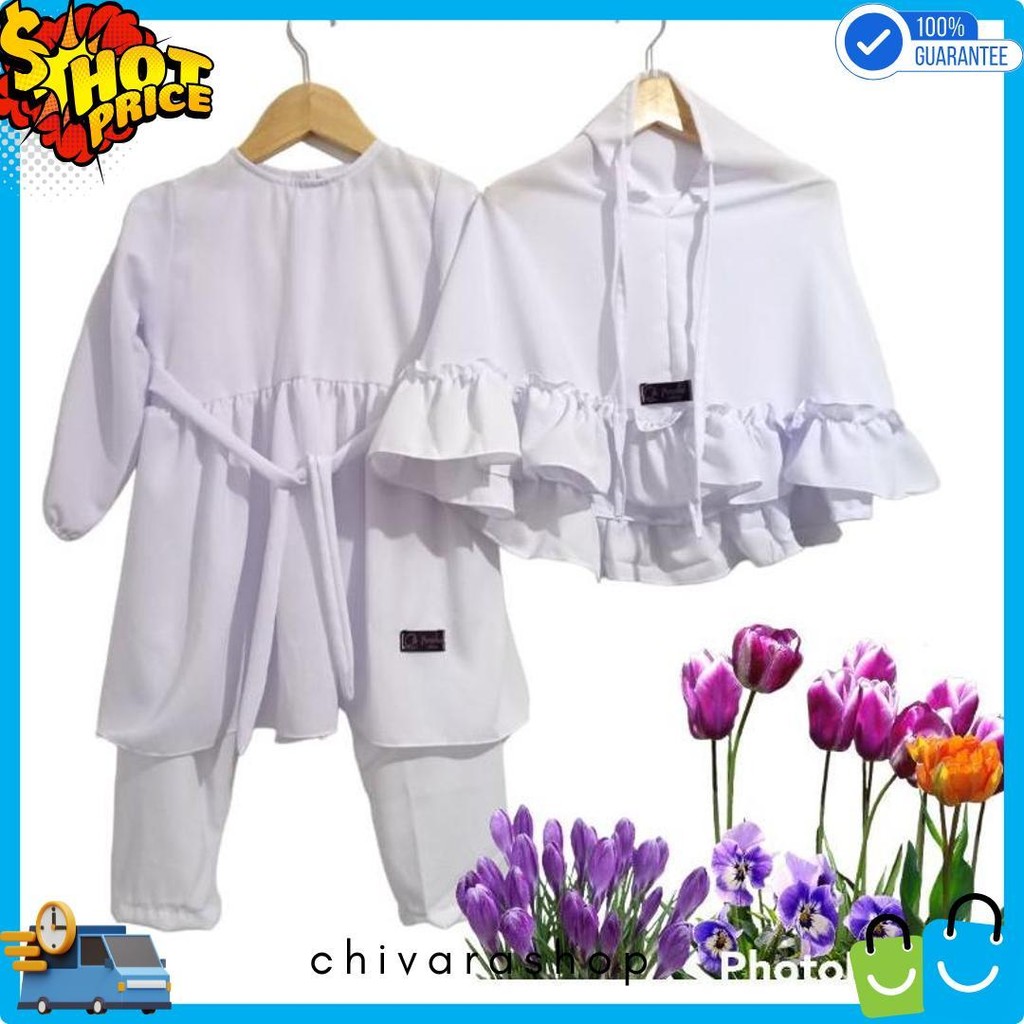 Baju Manasik Anak Tk/Paud  /  Gamis Anak Perempuan Diskon