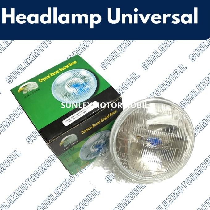 Headlamp Eagleye Crystal Xenon Sealed Beam 5" H4 - 24V - 100/90W Oori