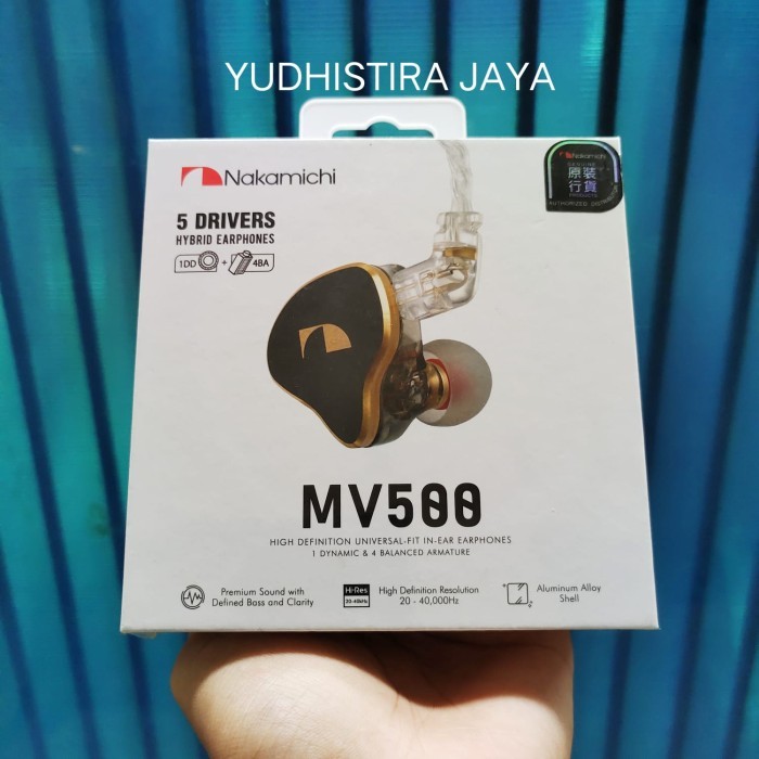 Nakamichi MV500 Original In Ear Monitor HD Earphone Mic Berkualitas